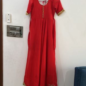 Very Beautiful Red Anarkali Suit