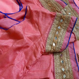 Saree With Stitched Blouse