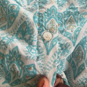 Sky Blue Kurta With Small Damage