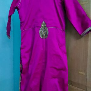 Pink Kurta With Dupatta