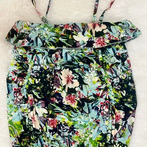 Tropical Romper With Pockets