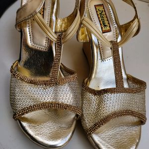 Party wear Golden Heels