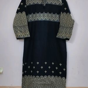 Black Cotton Kurti