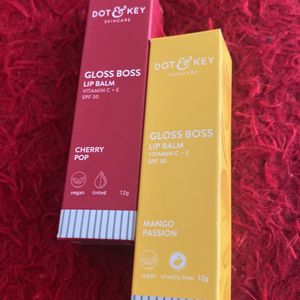 Free Gift Combo Gloss Lip Balm Dot & Key