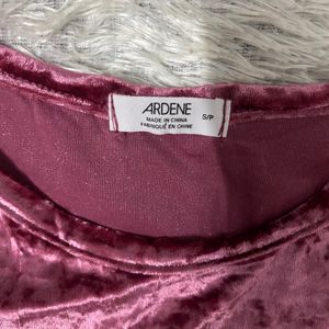 Velvet Crop Top Unique Pieces