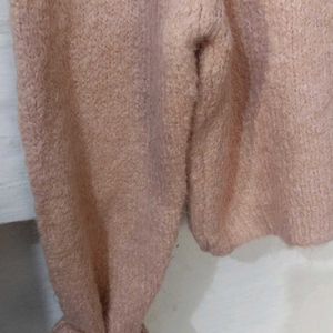 Peach Colour Very Soft High Neck Sweater