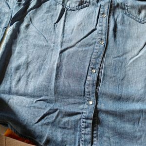 Vila Brand Denim Shirt