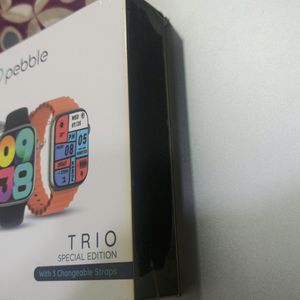 Pebble Trio 1.96 Infinite Display Smart Watch