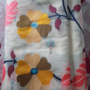 Handloom flower Saree