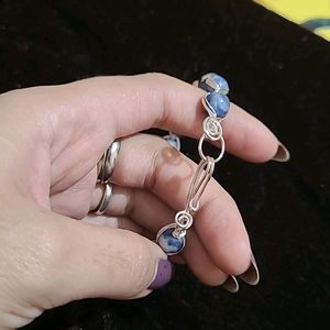 Sodalite Wire Wrapped Bracelet New