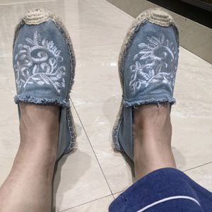 Almost New Denim Fabric Shoes