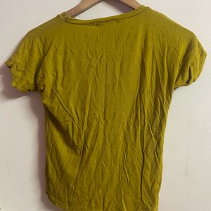 M Size Olive Green Crop Top Women