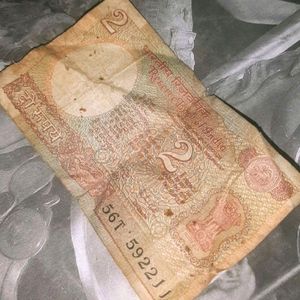 2 Rupee Note