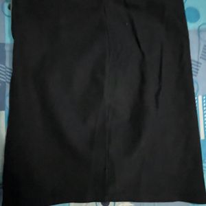 A Black Mini Skirt