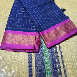 New Silk Cotton saree With Blouse