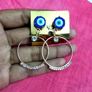 Evil light and Unique Design Earrings