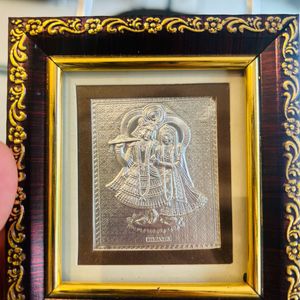 Radha Krishna 999 Silver mini frame