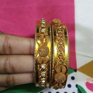 Golden Bracelet Bangles