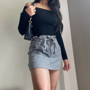 Primark Checkered Woollen Skirt