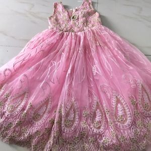 **Price Drop**Barbie Cindrella Party Girls Frock
