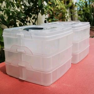 🆕🆕COMBO OF 2 PLASTIC JEWELLERY ORGANISERS