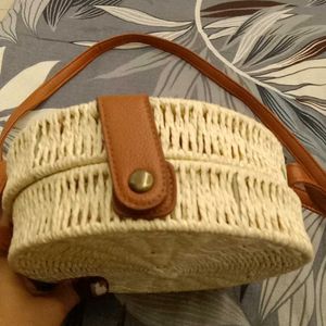 Round Bamboo Bag