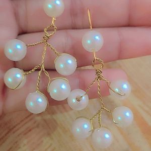 Beautiful Korean Pearl Earrings