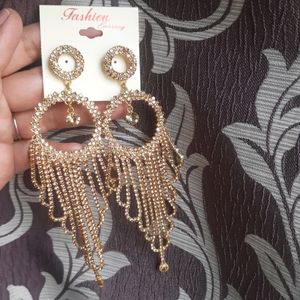 Gold Stone Party Wear Earing