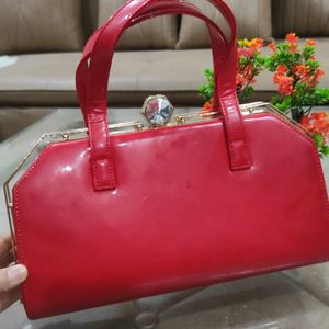 Red Colur Bridal Handbag