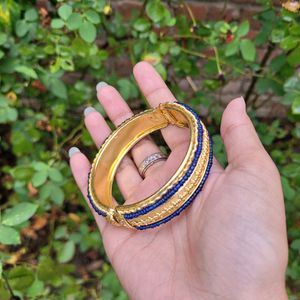 Blue And Gold Colour Bracelet