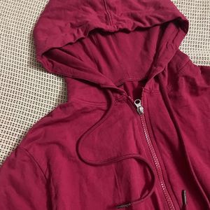 Red Zip Up Pullover