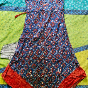 Anouk Red And Blue Kurta