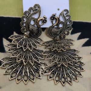 Beautiful 😍 🦚 Peacock Design Earrings