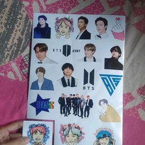 100 BTS Stickers