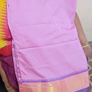 Pure Silk Lavendar Shade Saree