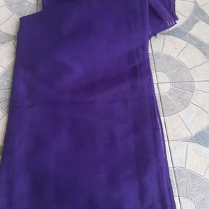 plain purple saree