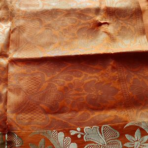 Art Silk Orange 🧡 Saree