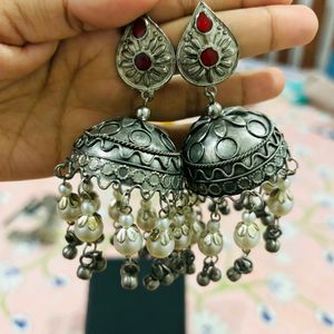 Oxidised Jhumka