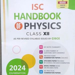 VATSAL ISC XII HANDBOOK PHYSICS