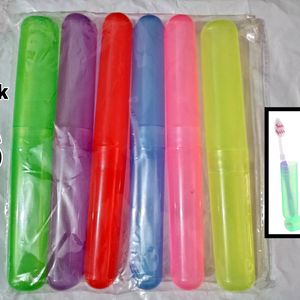 Toothbrush Container (Pack of 6)- Kewalraj & Co Tooth brush Cap, Caps, Cover, Covers, Case, Holder, Cases, travel, home use