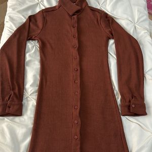 Brown Sweater Dress