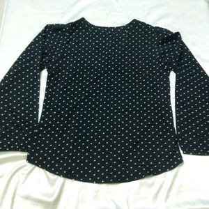 SSS Black Polka Dot Top