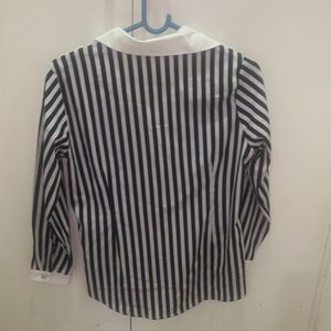 Black and white stripe shirt