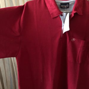 💥 DIWALI SALE💥Maroon Men Polo Tshirt