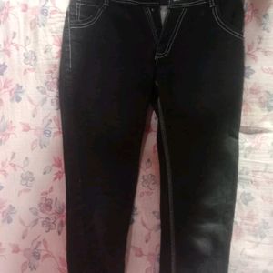 Black 3/4 Jeans For Women/Girls