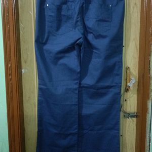 Denim Straight Trousers