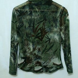 Trendy New Green Print Top For Women