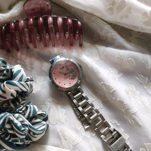 Vills Laurens Watch With Peacock Design Nude Pink