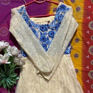 Golden Anarkali Suit For Women