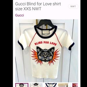 Gucci Blind for Love shirt size M